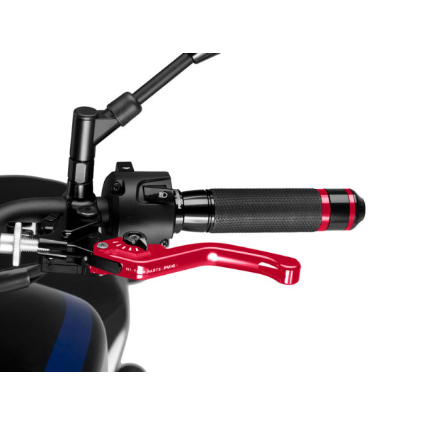 Puig Short V3 Clutch (Red Lever With Blue Selector) Black